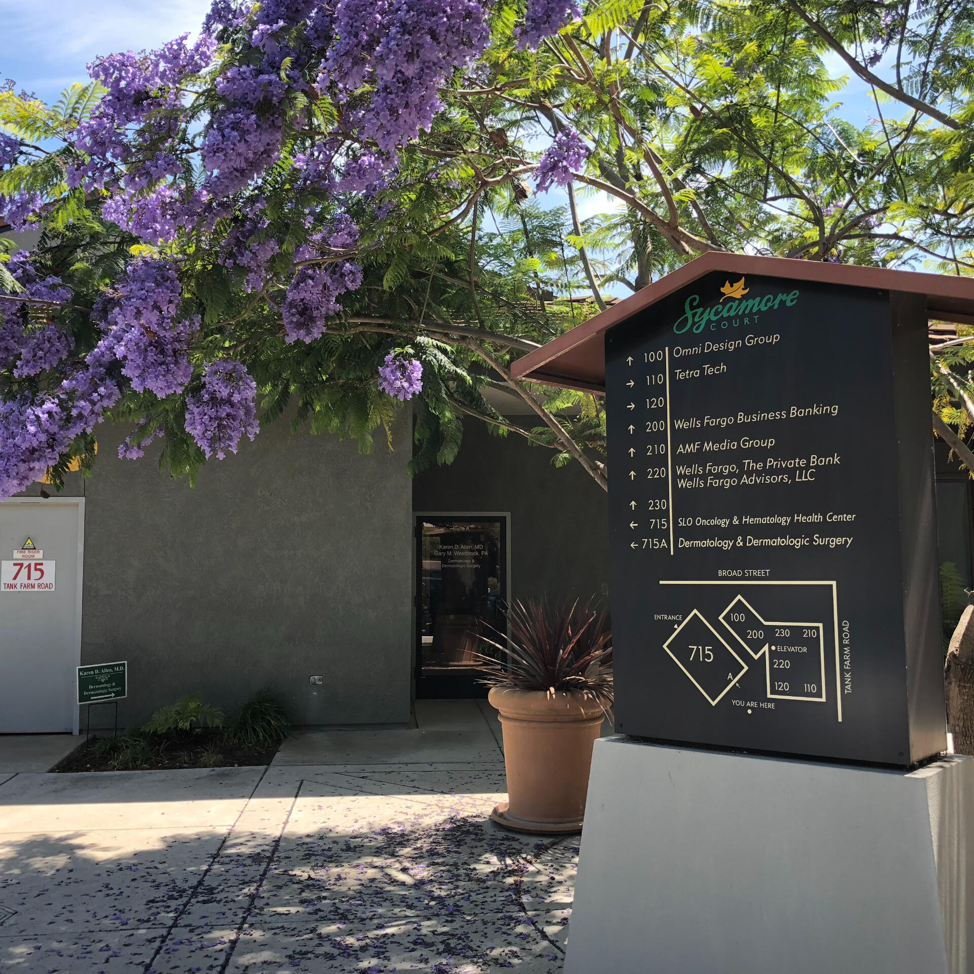 Locator Sign near Tank Farm Driveway